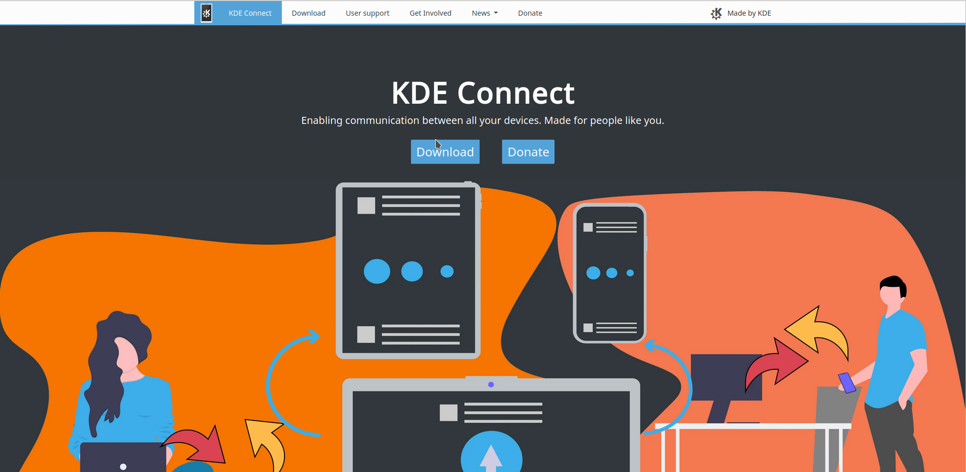 KDE Connect Website SoK 2020 Week 4